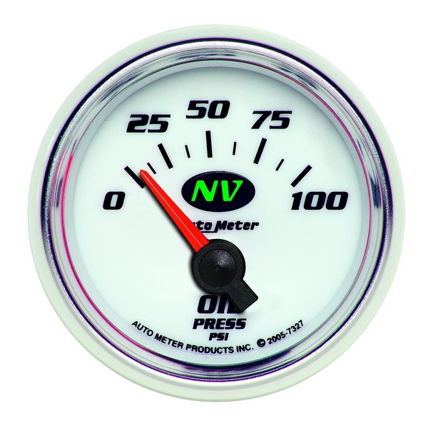 2-1/16" OIL PRESSURE, 0-100 PSI, NV